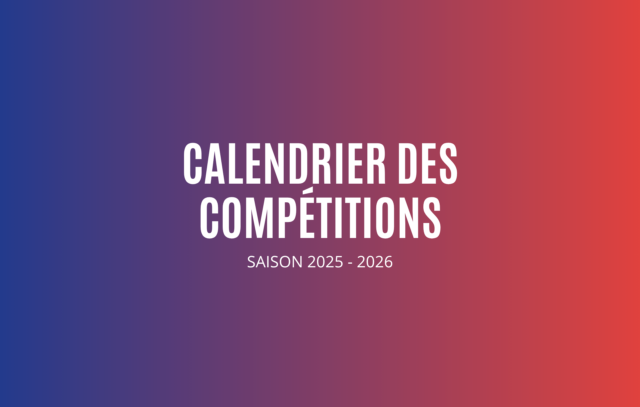 Calendrier des compétitions 2025/2026