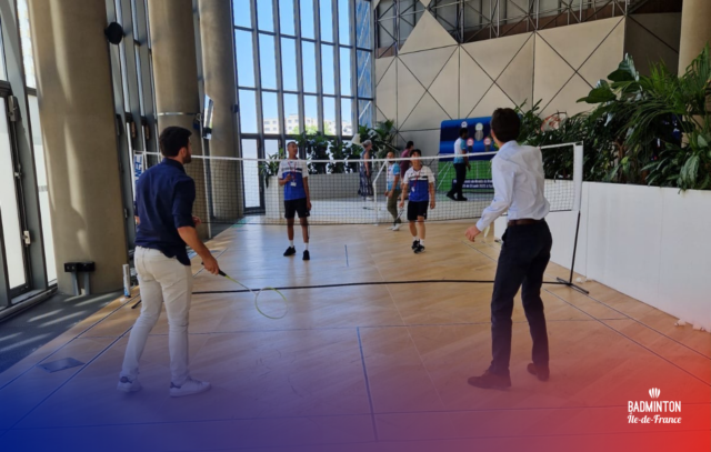 Animation au siège de TotalEnergies à La Défense