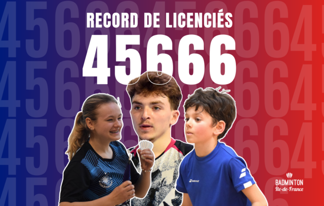 Record de licenciés pour la Ligue Ile-de-France de Badminton